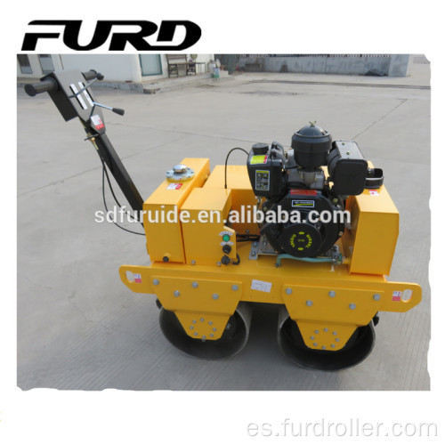 Venta caliente caminar detrás de la máquina roladora compactadora autopropulsada de suelo (FYLJ-S600C)